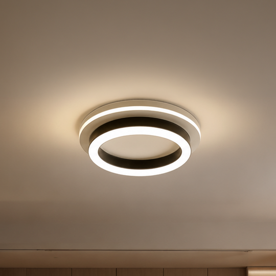 Lustra LED MODERNA 25W, Diametru 20cm, Rotunda, lumina Rece/Calda/Neutra, Negru Lustre LED Default Title Alessandro Design