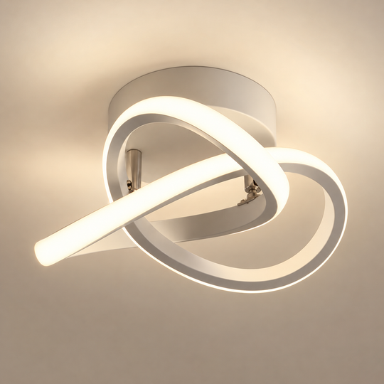 Lustra LED VERTEX Flow 24W, Diametru 25cm, lumina Rece/Calda/Neutra, Alb