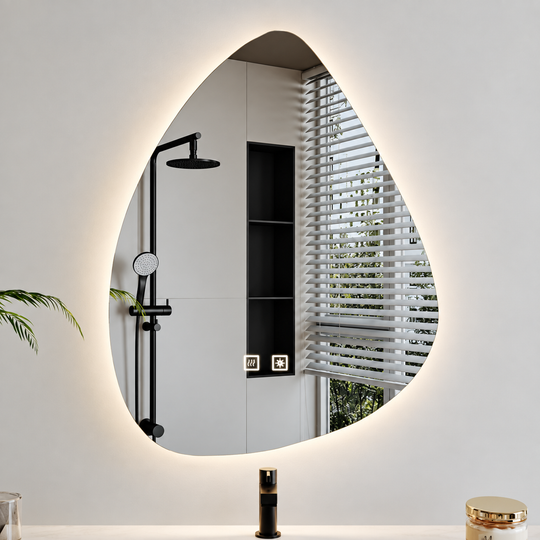 Oglinda LED Organica 60x80cm, Lumina Rece, Sistem Dezaburire, Dimabila