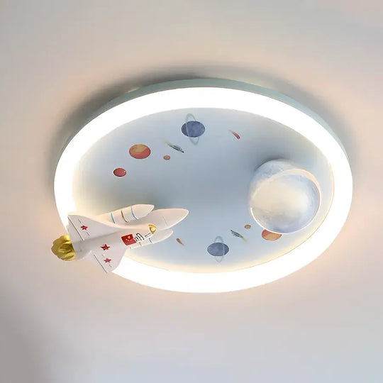Lustra LED CONSTELATION cu telecomanda 49W, Diametru 48cm, lumina Rece/Calda/Neutra, Alb Albastru Lustre LED cu Telecomanda Default Title Alessandro Design