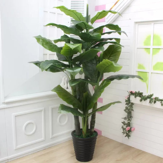 Planta Artificiala Banan japonez, 4 Crengi, fara Ghiveci 180cm Verde Default Title Alessandro Design