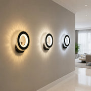 Aplica LED NOVA Rotonda, 16W, Negru & Inox, lumina Calda/Rece/Neutra - 01_AL073-1BK.png