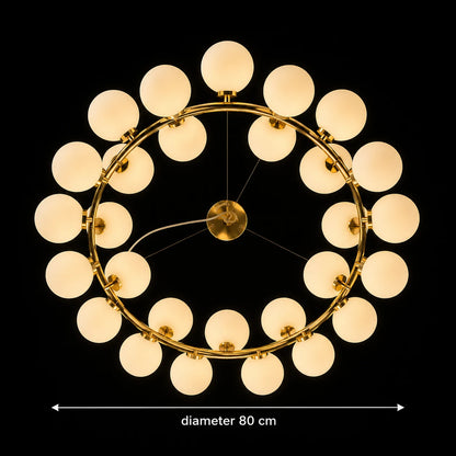 Lustra LOFT Chamber, 25x G9, Alb Auriu, Metal, Inaltime Reglabila, Modern - 01_LC802-25GD.png