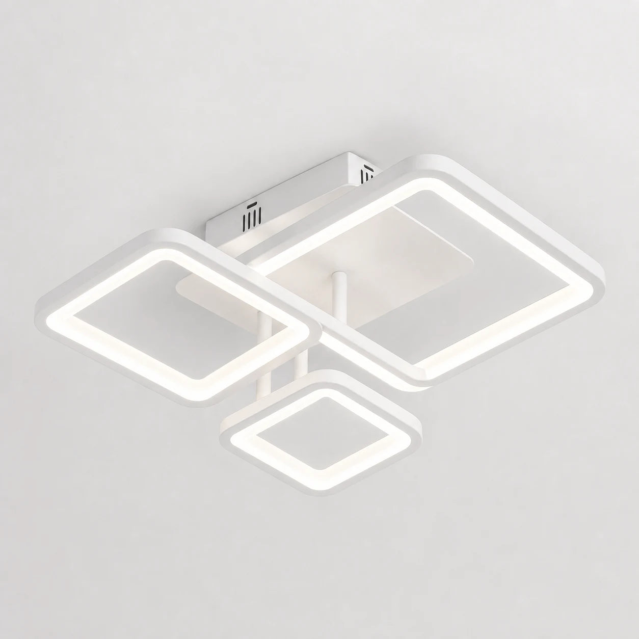 Lustra LED cu telecomanda ZOE, 60W, 3 Patrate, lumina Rece/Calda/Neutra, Dimabila, Alb, Metal si Acril - LT808-3WH_808.png