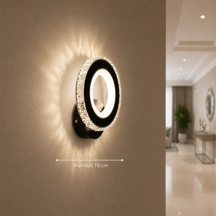 Aplica LED NOVA Rotonda, 16W, Negru & Inox, lumina Calda/Rece/Neutra - 03_AL073-1BK.png