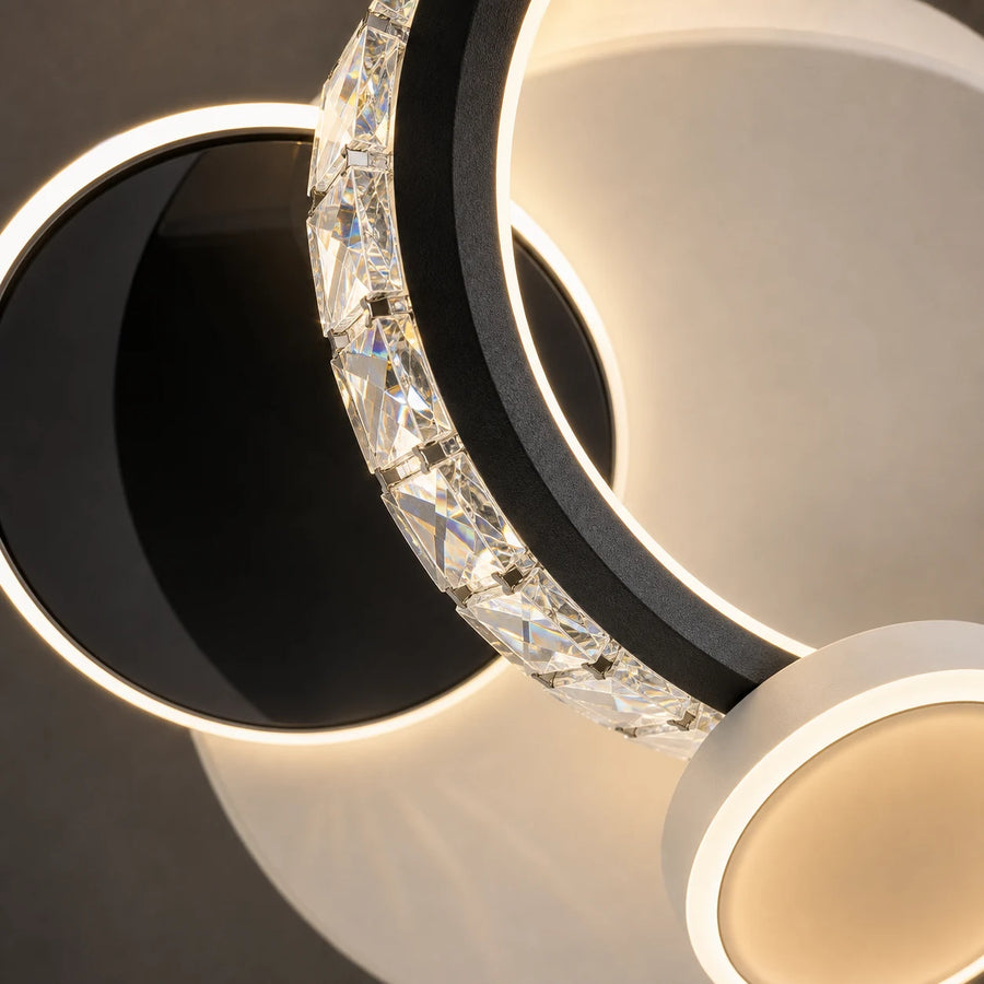 Lustra LED cu cristal PRISMIQ 45W, 3 Cercuri, lumina Rece/Calda/Neutra, Negru - 02_LL654-300BK.png