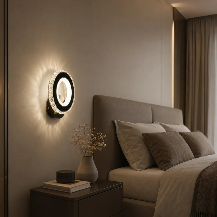 Aplica LED NOVA Rotonda, 16W, Negru & Inox, lumina Calda/Rece/Neutra - 04_AL073-1BK.png