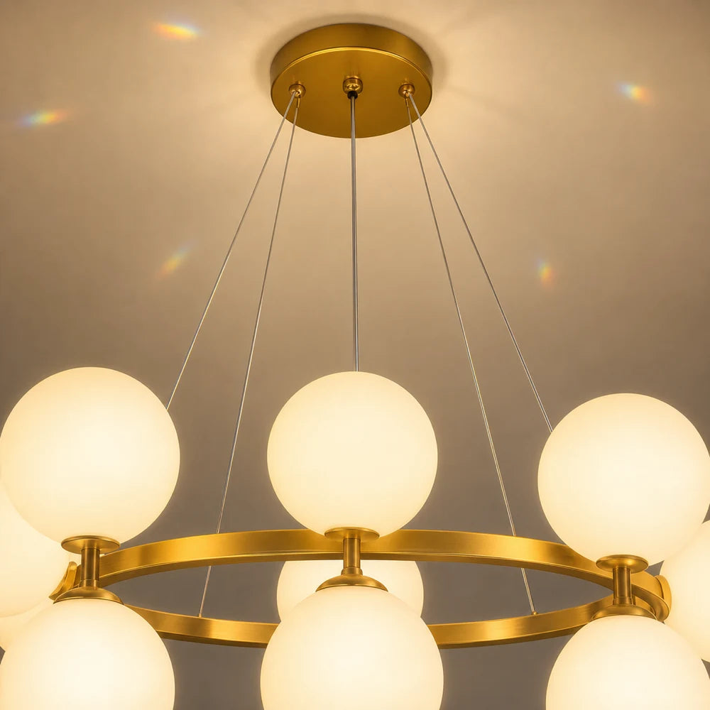 Lustra LOFT Chamber, 15x G9, Alb Auriu, Metal, Inaltime Reglabila, Modern - 04_LC802-15GD.png