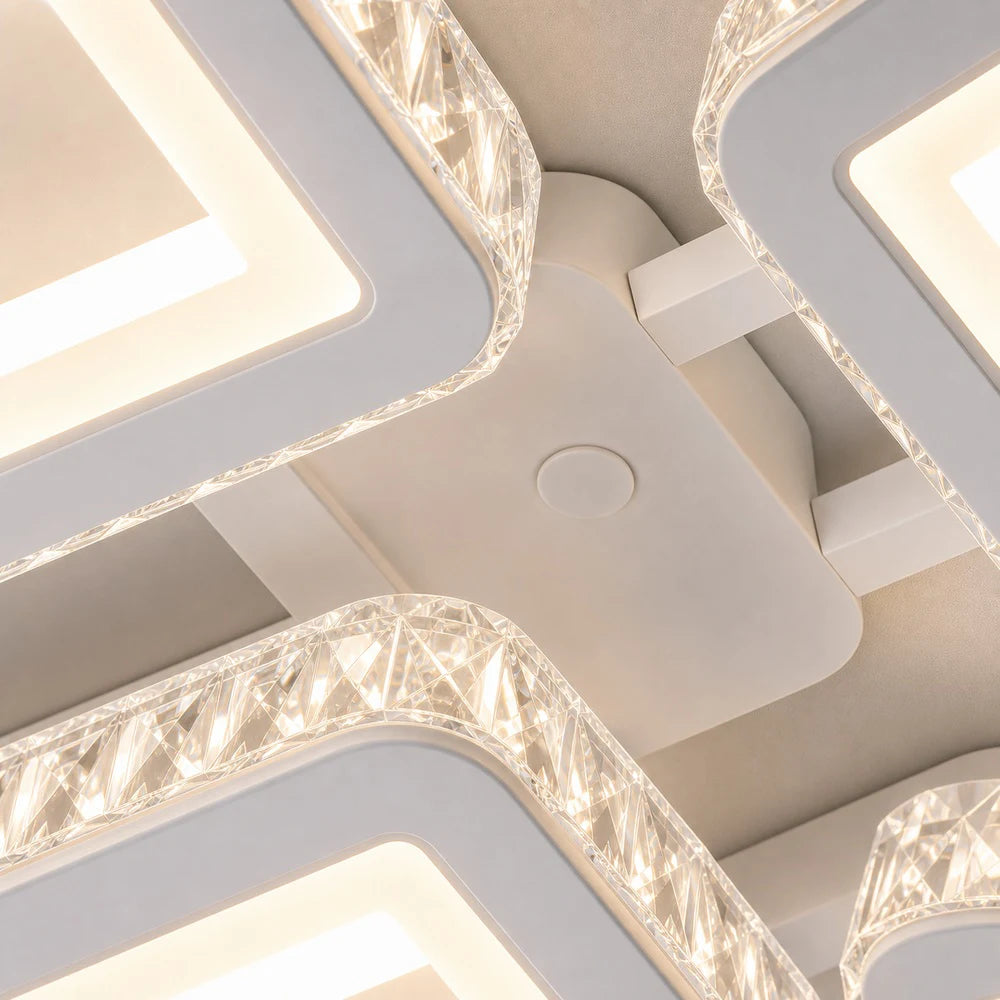 Lustra LED cu telecomanda si cristal LEILA RGB 69W, 4 Patrate, lumina Rece/Calda/Neutra, Dimabila, Alb - 04_LT078-4WH.png