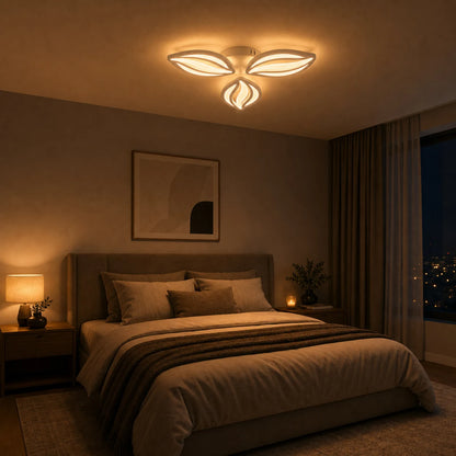 Lustra LED cu telecomanda ORCHID 40W, 3 Petale, lumina Rece/Calda/Neutra, Dimabila, Alb - 04_LT280-3WH.png