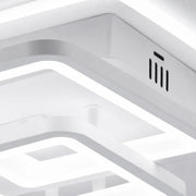 Lustra LED cu telecomanda ZOE, 60W, 3 Patrate, lumina Rece/Calda/Neutra, Dimabila, Alb, Metal si Acril - LT808-3WH_closeup6000.png