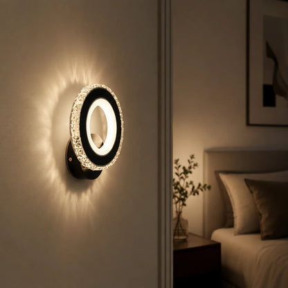 Aplica LED NOVA Rotonda, 16W, Negru & Inox, lumina Calda/Rece/Neutra - 05_AL073-1BK.png