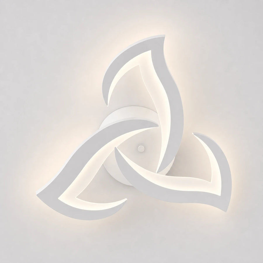 Lustra LED cu telecomanda LOTUS 32W, 3 Petale, lumina Rece/Calda/Neutra, Dimabila, Alb - LT660-3WH_size.png