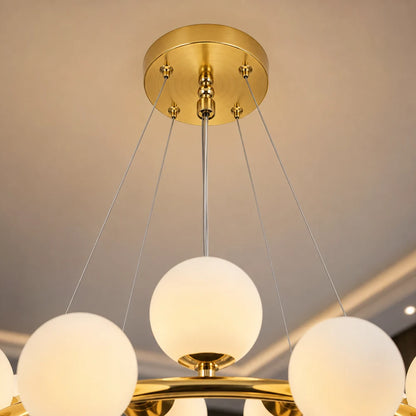 Lustra LOFT Chamber, 25x G9, Alb Auriu, Metal, Inaltime Reglabila, Modern - 04_LC802-25GD.png