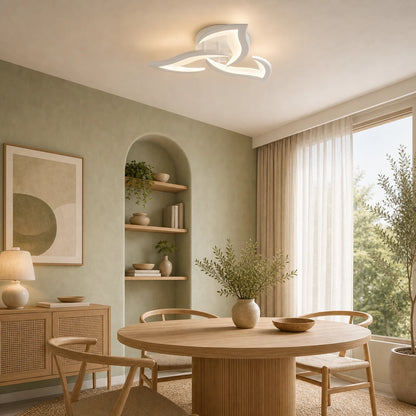 Lustra LED cu telecomanda LOTUS 32W, 3 Petale, lumina Rece/Calda/Neutra, Dimabila, Alb - LT660-3WH_tone.png