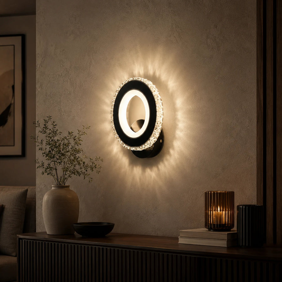 Aplica LED NOVA Rotonda, 16W, Negru & Inox, lumina Calda/Rece/Neutra - 09_AL073-1BK.png