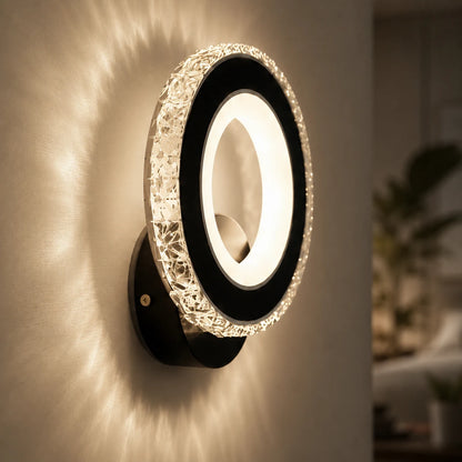 Aplica LED NOVA Rotonda, 16W, Negru & Inox, lumina Calda/Rece/Neutra - 10_AL073-1BK.png