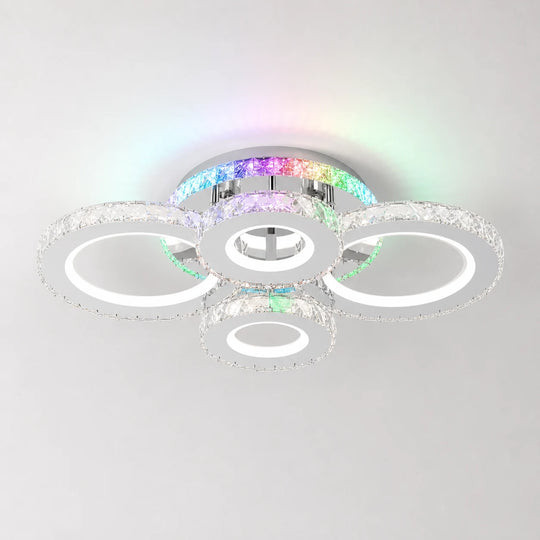 Lustra LED cu telecomanda si cristal NOVA ROTONDA RGB 82W, 4 Cercuri, lumina Rece/Calda/Neutra, Dimabila, Crom - 11_LT075-4.png