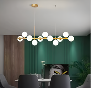 Lustra cu bec moderna LOFT Pavilion, 11x G9, Auriu, Metal, Inaltime Reglabila