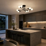 Lustra Clasica Modernist Octa, 8x E27, Negru, Design Modern, Metal, Fara Abajur - 08_LC360-8BK.png