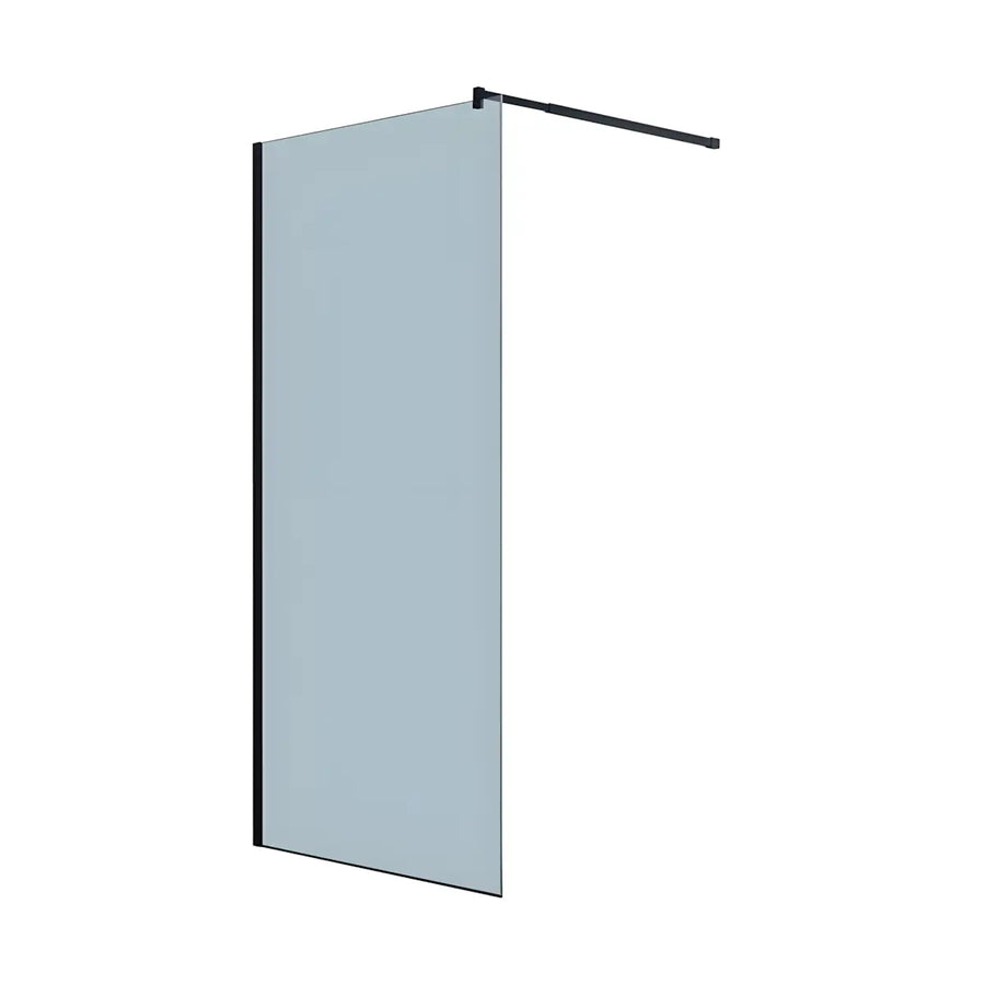 Paravan duș Walk-In 100x195 cm, sticlă securizată 8 mm, gri, profil metalic rezistent