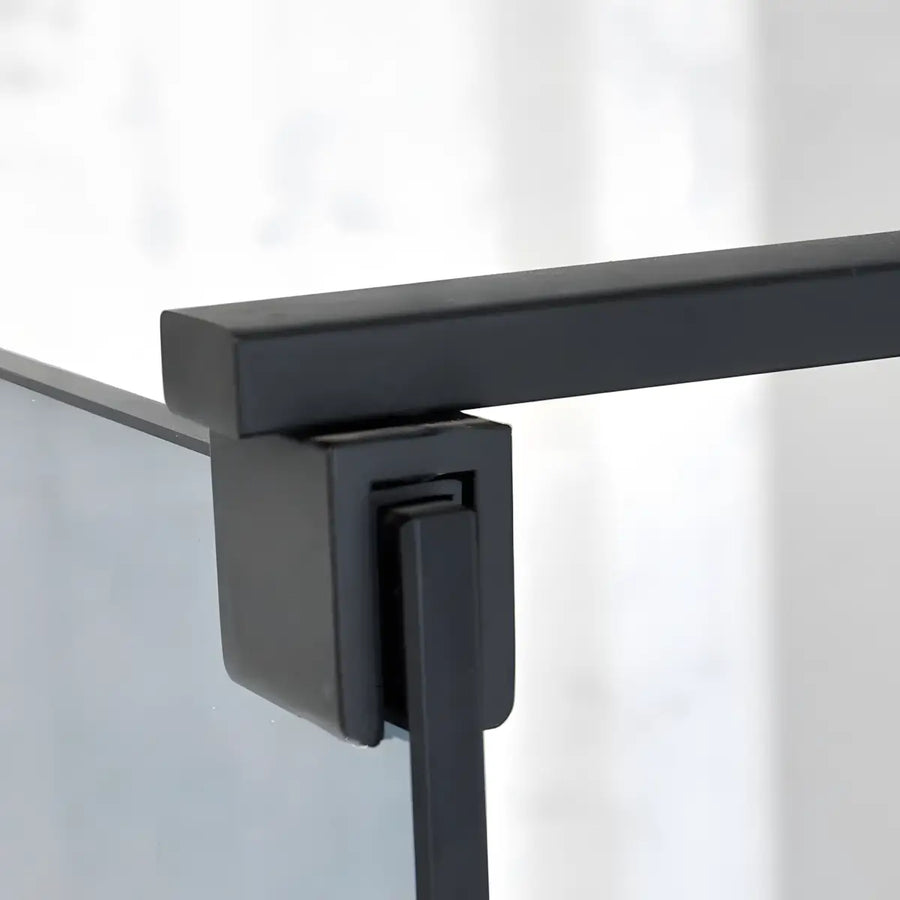 Paravan duș Walk-In 100x195 cm, sticlă securizată 8 mm, gri, profil metalic rezistent