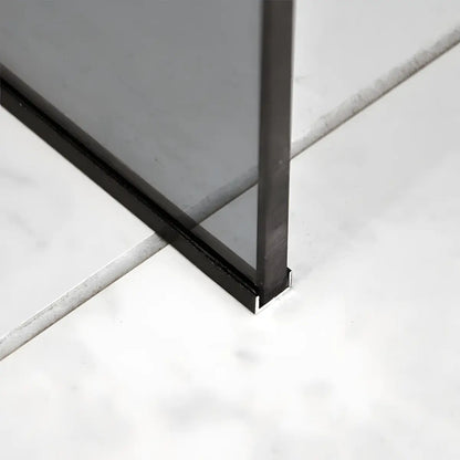 Paravan duș Walk-In 100x195 cm, sticlă securizată 8 mm, gri, profil metalic rezistent