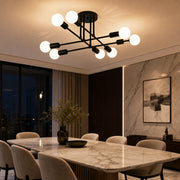 Lustra Clasica Modernist Octa, 8x E27, Negru, Design Modern, Metal, Fara Abajur - 15_LC360-8BK.png