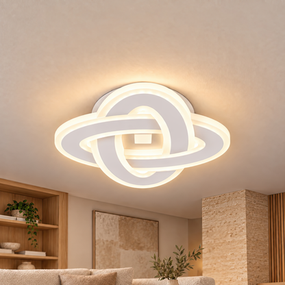 Lustra LED CRINELLA 45W, Diametru 23cm, lumina Rece/Calda/Neutra, Alb