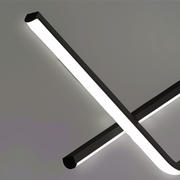 Lustra LED suspendata cu telecomanda ZIGZAG 27W, lumina Rece/Calda/Neutra, Dimabila, Negru, Inaltime Reglabila