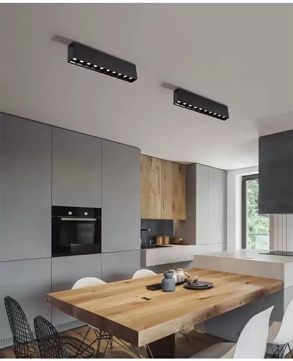 Proiector LED Liniar Aplicat Grilă 15W, Lumina Neutra 4000K, 10 surse, 27 x 3.5 x 6.5 cm