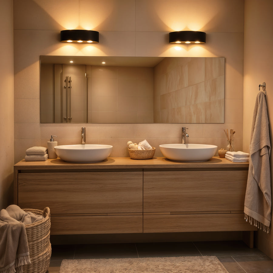 Aplica LED Exterior Ellis, 6W, 6 Surse de lumina, Lumina Calda, Negru