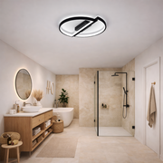 Lustra LED cu telecomanda VECTOR ARCUS 52W, 2 Elemente, lumina Rece/Calda/Neutra, Dimabila, Negru