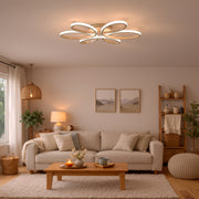 Lustra LED cu telecomanda ELIZA, 63W, lumina Rece/Calda/Neutra, Dimabila, Alb