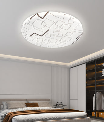Plafonieră LED 35 cm, 31W, 3000K / 4000K / 6000K, Alb, Metal si Acril