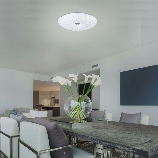 Plafonieră PL154 LED 35 cm, 31W, 3000K / 4000K / 6000K, Alb, Metal si Acril