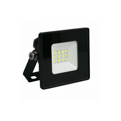 Proiector LED 10W 6000K IP65 220-230V 12 surse Carcasa Negra Metalica