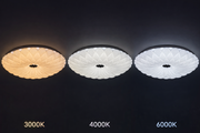 Plafonieră PL154 LED 35 cm, 32W, 3000K / 4000K / 6000K, Alb, Metal si Acril