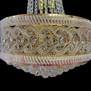 Candelabru Cristal CC718/400, 11x E14, Diametru 40cm, Auriu Lucios