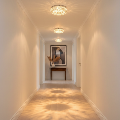 Spot LED ORBITA, 5W, Rotund, Lumina Rece + RGB, Alb, Rasina si Sticla