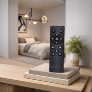 Lustra LED suspendata cu telecomanda DAMARA 44W, lumina Rece/Calda/Neutra, Dimabila, Negru, Inaltime Reglabila