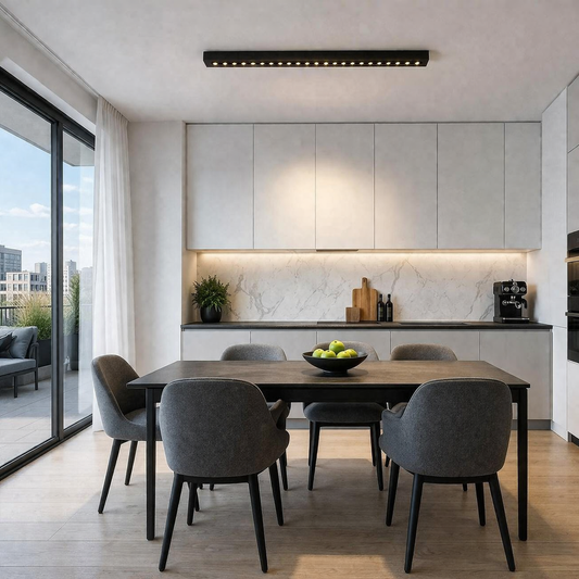 Proiector LED Liniar Aplicat Grilă 24W, Lumina Neutra 4000k, 20 surse, 54 x 3.5 x 6.5 cm