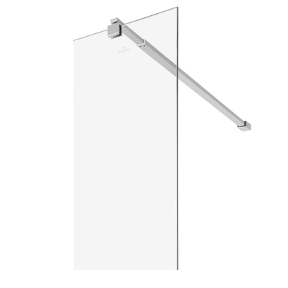 Paravan duș Walk-In 100x195 cm, sticlă securizată 8 mm, transparentă, profil metalic rezistent