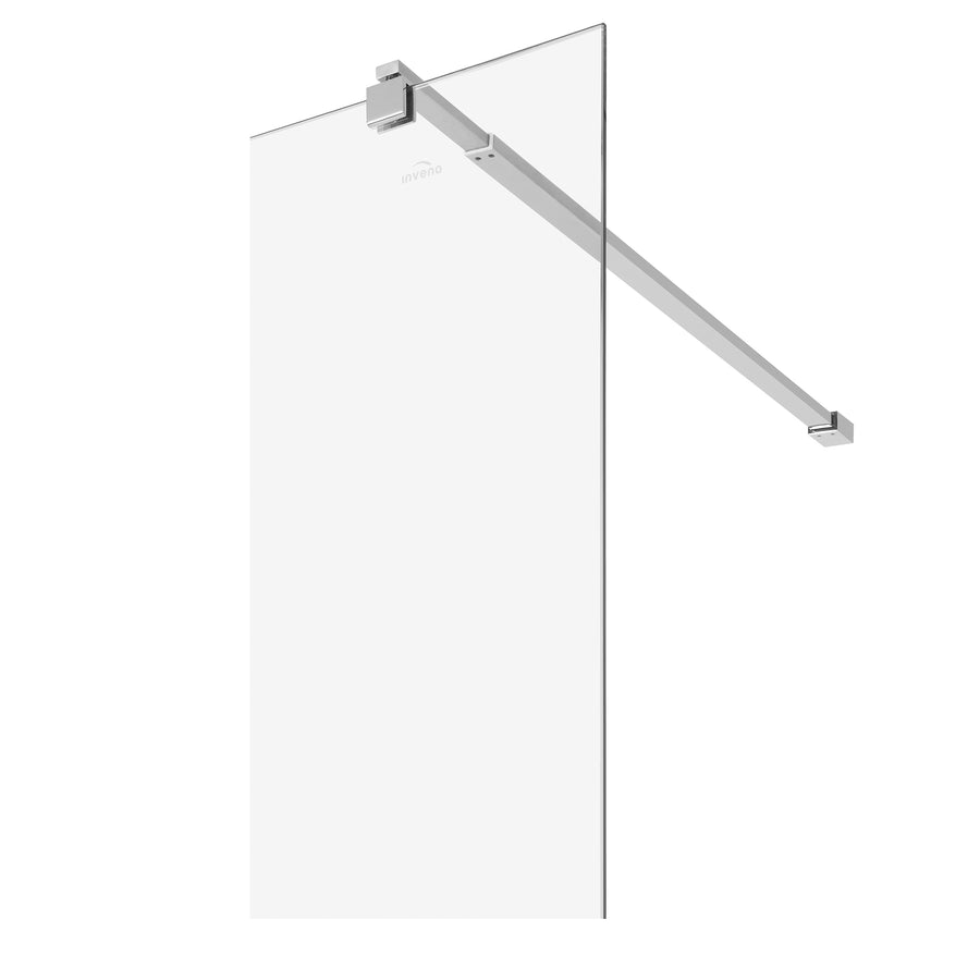 Paravan duș Walk-In 100x195 cm, sticlă securizată 8 mm, transparentă, profil metalic rezistent
