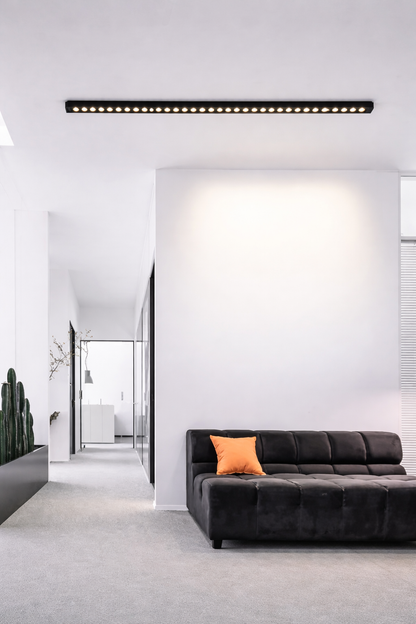 Proiector LED Liniar Aplicat Grilă 35W, Lumina Neutra 4000k, 35 surse, 94x3.5x6.5 cm