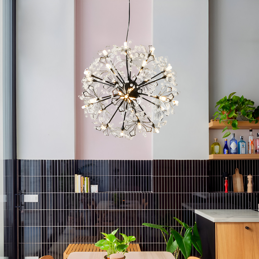 Candelabru Cristal PETERHOF Eleganza, 18x G4, Diametru 49cm, 18XG4, Negru