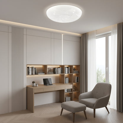 Plafonieră LED 35 cm, 31W, 3000K / 4000K / 6000K, Alb, Metal si Acril