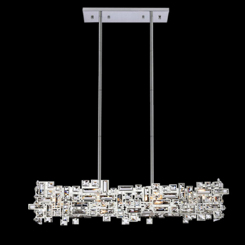 Candelabru Cristal RZ-2/780x280GD , 10xE14, 78X28cm, Inaltime Reglabila, Design Elegant