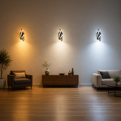 Aplica LED Reid 13W, Lumina Rece/Calda/Neutra, Negru