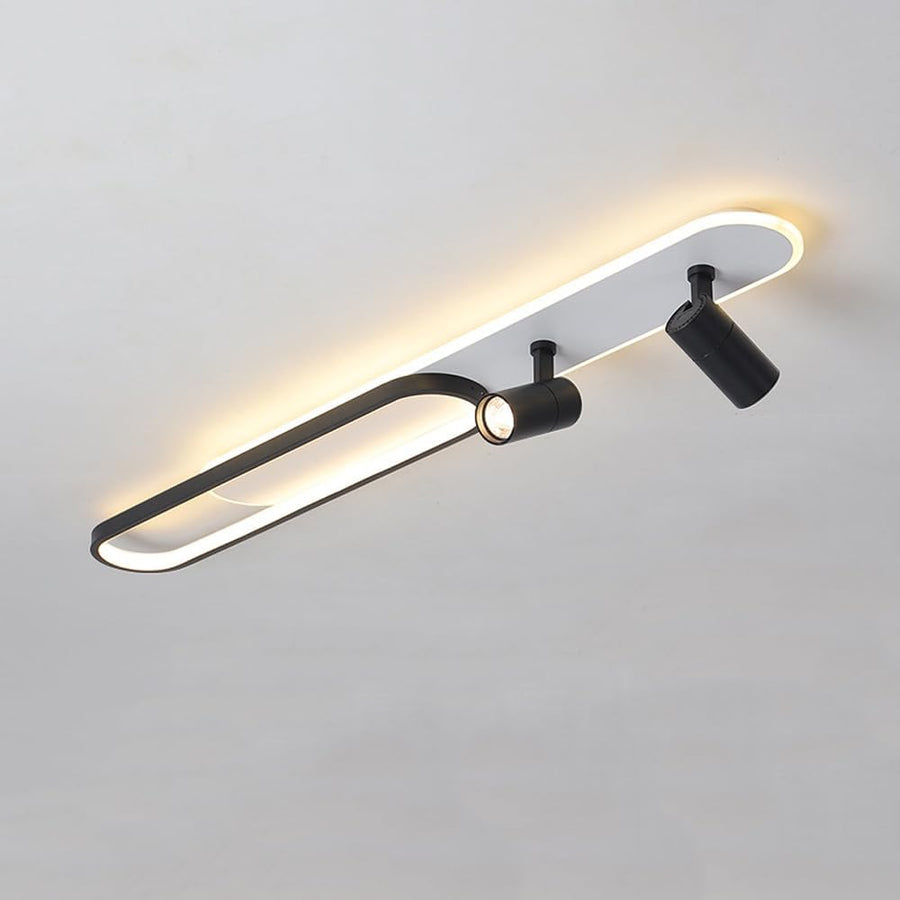 Lustra LED cu Proiector Reglabil FISSO Camilla 49W, lumina Rece/Calda/Neutra, Negru